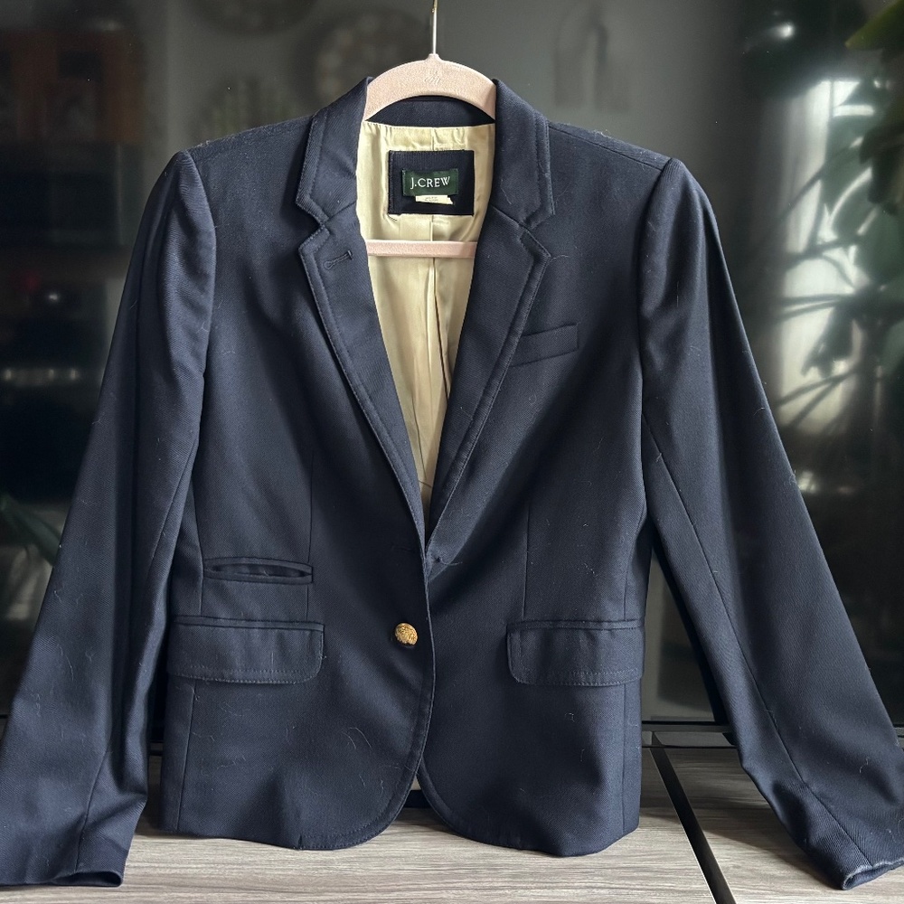 Navy J. Crew Blazer